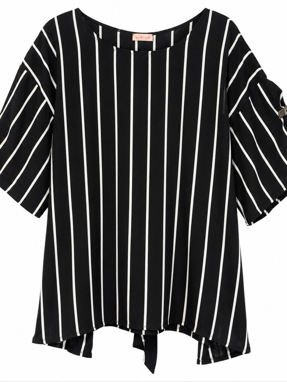 Black and White Striped Top